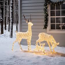 Light Up Reindeer Outdoor Decoration Best Of Light Up Glitter Christmas Stag Reindeer Outdoor Decorations Glitter Reindeer Christmas Display