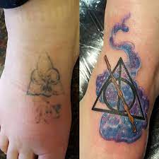 Laura Made This Magical Harry Potter Cover Up Don T Be A Muggle Follow Her On Instagram Ember Steel Slc Ink Lake Tattoo Utah Wedding Photographers Tattoos