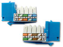 A keystone jack is a female connector used in data communications, particularly local area the only difference between t568a and t568b (also known as weco, at&t 258a) is that the orange and green wire pairs (pairs two and three) are interchanged. How To Terminate And Install Cat5e Cat6 Keystone Jacks Fs Community