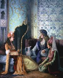 Ressam Kamil Aslanger Osmanli Osmanli Imparatorlugu Padisah Hunkar Saray Topkapi Sarayi Sultan Hanim Sultan Sehzade Hasek Resim Resimler Arap Sanati