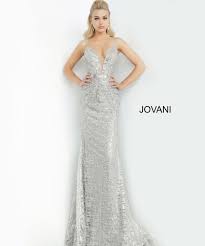 Jovani 62517 Silver Mermaid Dress
