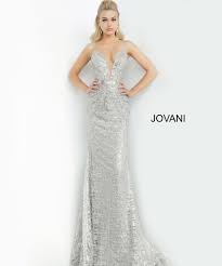 jovani 62517 silver mermaid dress