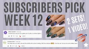 Subscribers Pick Week 12 Military Nails Galaxy Nails Youtube