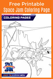 A new legacy coloring pages and worksheets for kids. Free Printable Space Jam Coloring Page Mama Likes This