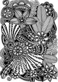 Black And White Line Art Design Blooms Forest Black White Doodles Doodling Drawing Doodle Art Black And White Drawing Black And White Doodle Line Doodles