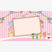 كرتون وردي ثقافة الروضة جدار خلفية الصورة جدار ثقافة رياض الأطفال لوحات أسلوب الحد الأدنى الوردي صورة الخلفية للتحميل مجانا