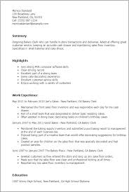 1 bakery clerk resume templates: try