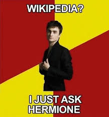 Wikipedia Would Be Nothing But Light Reading To Hermoine Harry Potter Universal Harry Potter Jokes Harry Potter Obsession