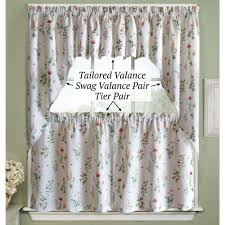 butterfly garden swag valance pair