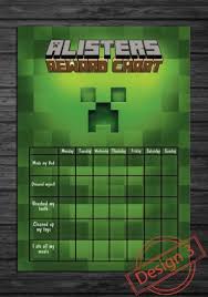 Minecraft Reward Chart Printable Related Keywords