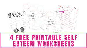 Both types of our divided attention tasks for adults can be easily integrated into a professional. 4 Free Printable Self Esteem Worksheets Freebie Finding Mom