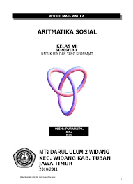 Garis dan sudut kamu tidak bisa melakukan copy+paste, dan hanya mendapatkan kunci jawaban terbatas. Top Pdf Materi Ajar Aritmatika Sosial 123dok Com