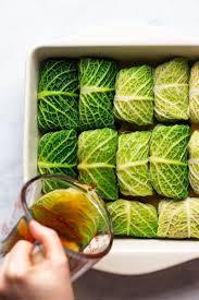 Asian Inspired Cabbage Rolls Lazy Cat Kitchen Recipe In 2020 Cabbage Rolls Cabbage Vegan Cabbage Rolls