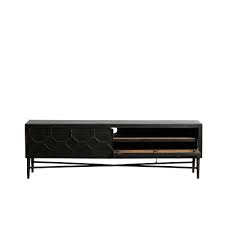 Hier zu den tv lowboards / tv schränken auf amazon ➡ amzn.to/2g8t3dj. Schwarzes Tv Mobel Im Vintage Stil Online Bei Milanari Com