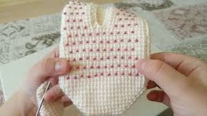 burundan baslamali boncuklu patik modeli youtube crochet stitches patterns crochet socks tunisian crochet