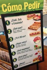 Subway In Spanish Spanish Food Unit Spanish Food Vocabulary Teaching Spanish