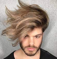 Hairbestie Anthonydelucv Love His Color Boys Can Have Fun Too Using Guy Tang Pravana Purelight Balayage Lighte Men Hair Color Hair Styles Thick Hair Styles