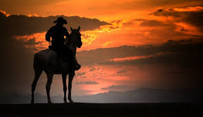 Wild west hero, cowboy silhouette riding horse at sunset. Cowboy Horse Silhouette Images Free Vectors Stock Photos Psd