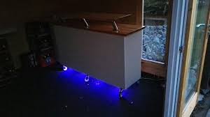 Diy Rollbar Ikeahack Kleine Selbst Gebaute Theke Mit Ikea Mobeln Bauteile Kallax Regal Rollen Kons Kallax Regal Schreibtischplatte Ikea Mobel