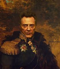 Christopher Walken Wearing An Uniform Art Christopher Walken Walken Portrait