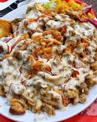 Garnish with garnish ingredients and serve. I Ate This Chicken Shawarma Platter Foodporn