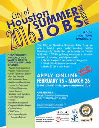 Maybe you would like to learn more about one of these? Hisdcollegereadiness On Twitter City Of Houston Offers Paid Summer Jobs For 16 21 Year Olds Deadline To Apply 3 26 Apply Https T Co Ipwuecbvhf Https T Co Vhwaplkcen
