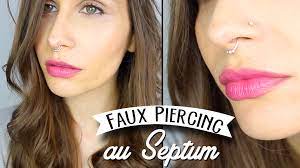 Diy Tuto Faux Piercing Au Septum Coachella Diy Do It Yourself By Isnata Piercing Nasal Septum Piercing Faux Piercing