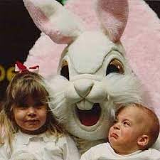 The most common scary easter bunny material is fabric. 20 Kids Who Are Totally Freaked Out By The Easter Bunny