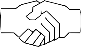 But when you know how to look for specific shapes, they are a lot easier to draw. Download Hd Simple Handshake Clip Art At Clker Draw A Hand Shake Transparent Png Image Nicepng Com