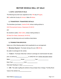 This template also has details underneath the car for sale sign, such as year/make/model, mileage, price, and phone number. Free Motor Vehicle Dmv Bill Of Sale Form Pdf Word