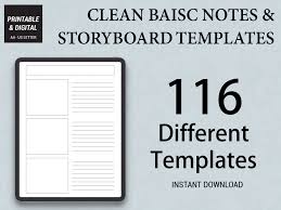Digital storyboards are used to create digital stories. Storyboard Template Blank Storyboard Film Storyboard Etsy