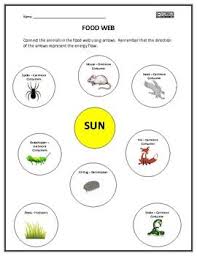 Food Web Worksheet Food Web Worksheet Food Web Science Teaching Resources