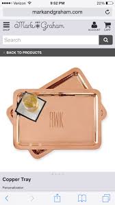 Copper Tray Copper Tray Monogram Serving Tray Mark And Graham