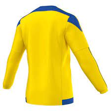 adidas Striped 15 Long Sleeve T-Shirt Yellow, Goalinn