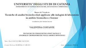 Tecniche Di Citogenetica Post Natale E Anomalie Tesi Di Citogenetica