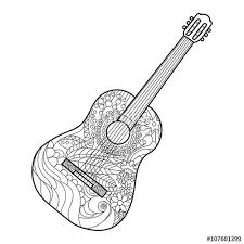 You can use our amazing online tool to color and edit the following guitar coloring pages. Acoustic Guitar Coloring Page For Adults Music Coloring Coloring Pages Elephant Coloring Page