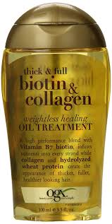 The coconut miracle shampoo from ogx has become a big hit in no time thanks to its effective solution for people who are dealing with fine hair and hair loss. Amazon Com Ogx Thick Full Biotin Collagen Weightless Healing Oil Treatment 3 3 Fl Oz Beauty