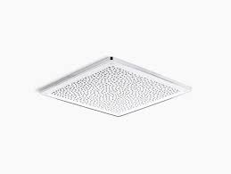 Concerning the storm replicating showerhead, kohler says its team toiled over all the elements akin to a natural rain shower. K 76728 Real Rain Overhead Panel Kohler