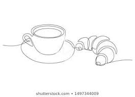 Drawing Line Images Photos And Pictures Vector Stock Line Art Drawings Coffee Cup Art Line Art