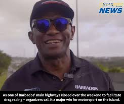 As one of Barbados' main highways closed over the weekend to facilitate  drag racing
