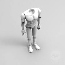 In diesem schritt wird nach vordefiniertem schema kontrolliert. Athletische Figur Mann 3d Korpermodell Fur Den 3d Druck Fur Ca 60 Cm Grosse Marionette Marionettes Cz