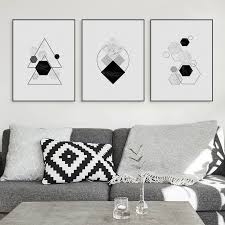 Black And White Shapes Art Modern Black White Abatract Shape Canvas A4 Art Print Poster Painting Home Decor Estampas De Cartaz Pintura Geometrica Retratos Na Parede