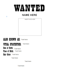 Wanted Poster Template Fbi And Old West Free Poster Template Poster Template Free Wanted Template