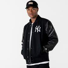 New york yankees mets jacke gr l cooperstown collection vintage america. New York Yankees Varsity Jacke Heritage In Schwarz New Era Cap