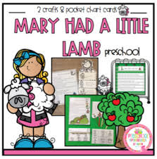 Mary Had A Little Lamb 2 Crafts Plus Pocket Chart Cards