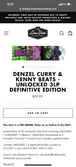 The project finds the two . Denzel Curry Unlocked 1 5 Vinylreleases