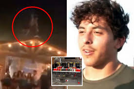 Horrifying video posted online after Nikki Rowe high school football player  slips off roof & dies as party rages on