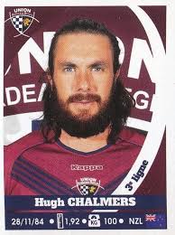 055 HUGH CHALMERS # NZL UNION BORDEAUX-BEGLES TOP 14 STICKER PANINI RUGBY  2018