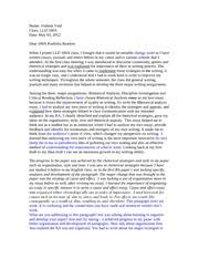 Each essay in this portfolio took a good amount of time to revise and edit—some more than others. Cover Letter Final Revised Name Vishesh Vaid Class Lld 100a Date Dear 100a Portfolio Readers When I Joined Lld 100a Class I Thought That It Would Be Course Hero