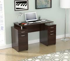 Simply score and snap to fit into the desired width. Homeroots 30 Espresso Melamine And Engineered Wood Computer Desk With 4 Drawers 249794